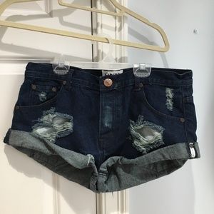 One Teaspoon Jean Shorts